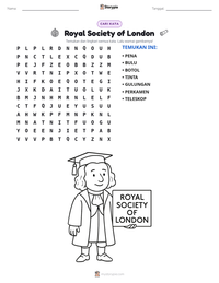 Prabaca lembar kerja cetak Royal Society of London