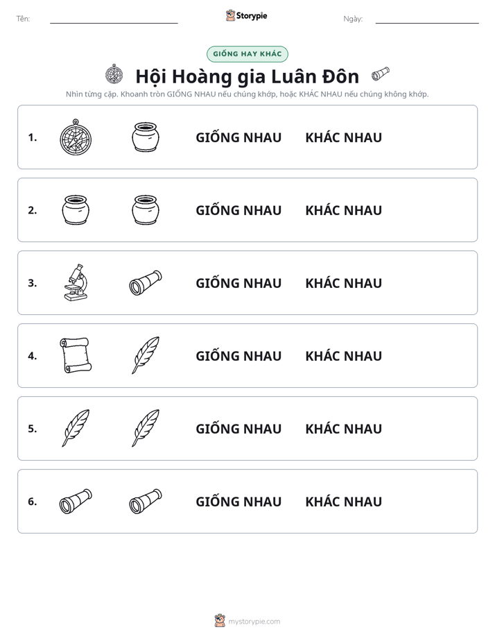 Giống Hay Khác