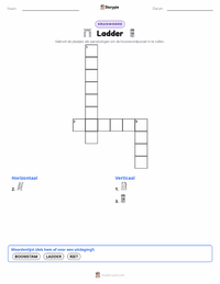 Ladder afdrukbare werkblad voorbeeld
