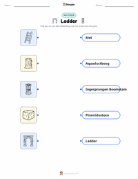 Ladder afdrukbare werkblad voorbeeld