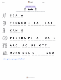 Anteprima della scheda stampabile di Scala