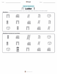 Ladder afdrukbare werkblad voorbeeld