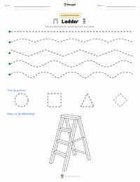 Ladder afdrukbare werkblad voorbeeld
