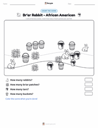 Br'er Rabbit - African American printable worksheet preview