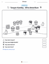 Br'er Tavşan yazdırılabilir çalışma sayfası önizlemesi