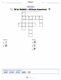Br'er Rabbit - African American printable worksheet preview