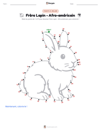 Aperçu de la feuille de travail imprimable Frère Lapin