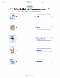 Br'er Rabbit - African American printable worksheet for kids