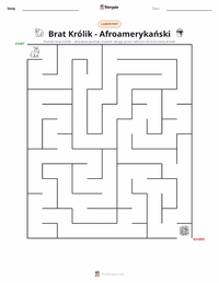 Podgląd drukowalnego arkusza ćwiczeń Brer Królik