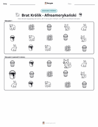 Podgląd drukowalnego arkusza ćwiczeń Brer Królik