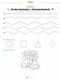 Br'er Rabbit druckbare Arbeitsblatt Vorschau