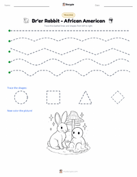 Br'er Rabbit - African American printable worksheet preview