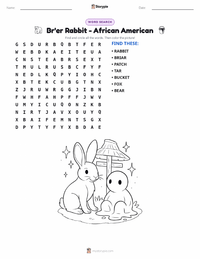 Br'er Rabbit - African American printable worksheet preview