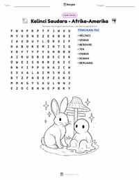 Prabaca lembar kerja cetak Br'er Rabbit