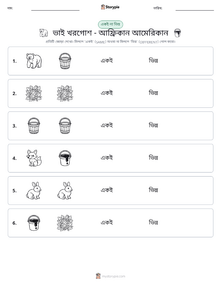 একই বা ভিন্ন