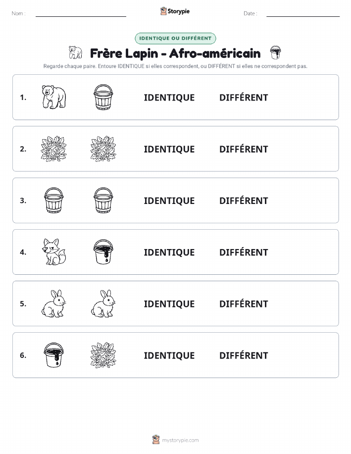 Identique ou Différent