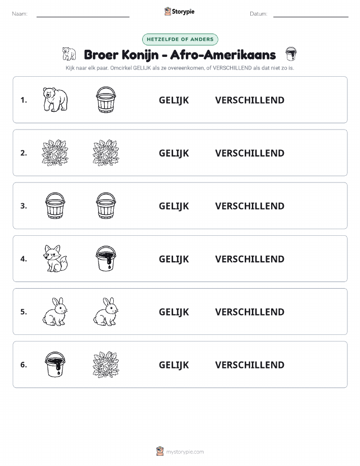 Zelfde of Verschillend