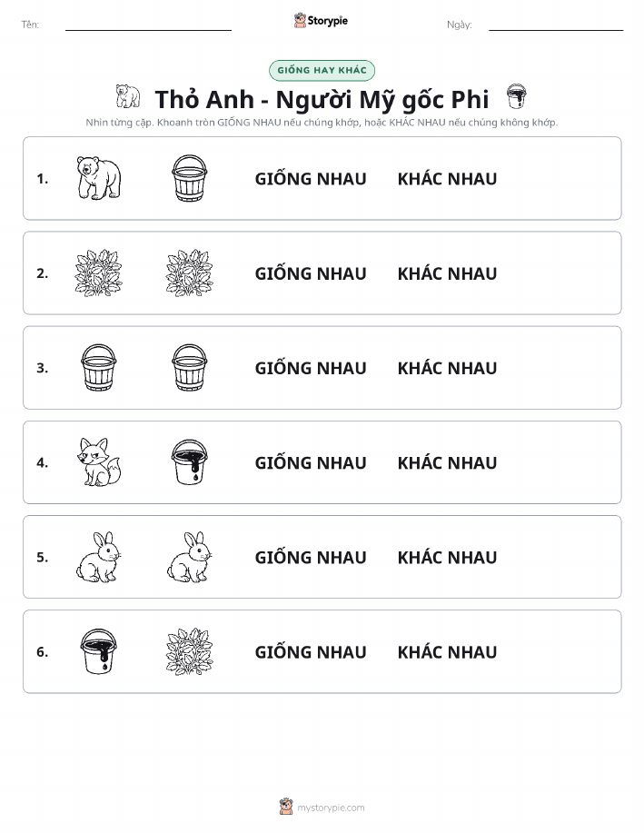Giống Hay Khác