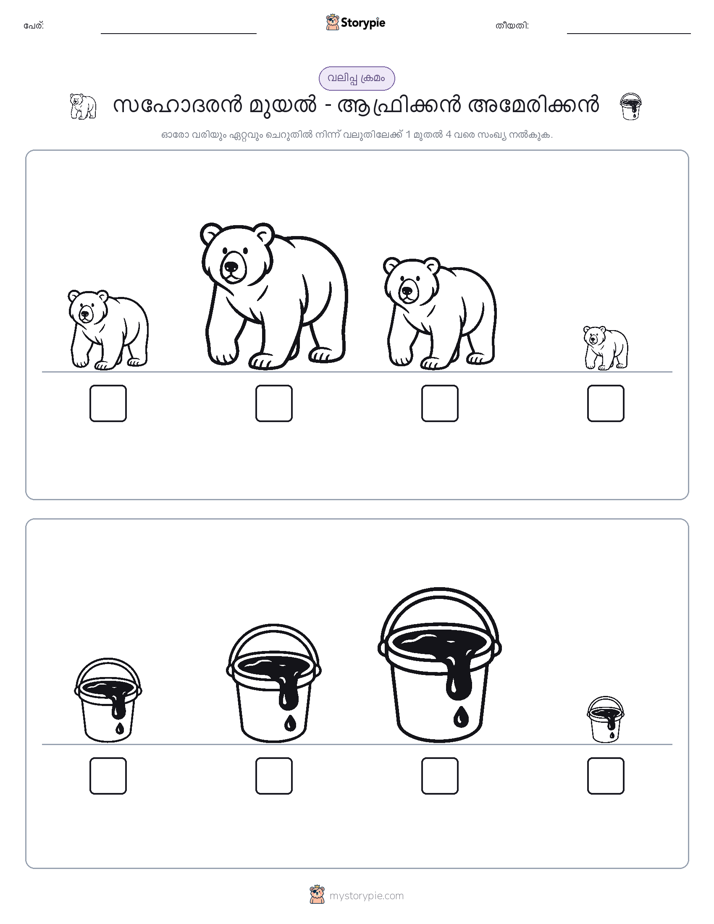 വലുപ്പം ക്രമം