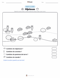 Aperçu de la feuille de travail imprimable Mijoteuse