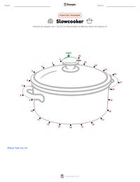 Slowcooker afdrukbare werkblad voorbeeld