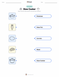 Slow Cooker printable worksheet for kids