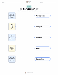 Slowcooker afdrukbare werkblad voor kinderen