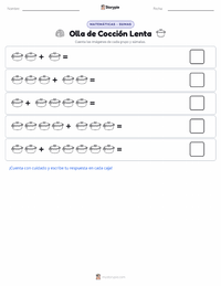 Vista previa de la hoja de trabajo imprimible de Olla de cocción lenta
