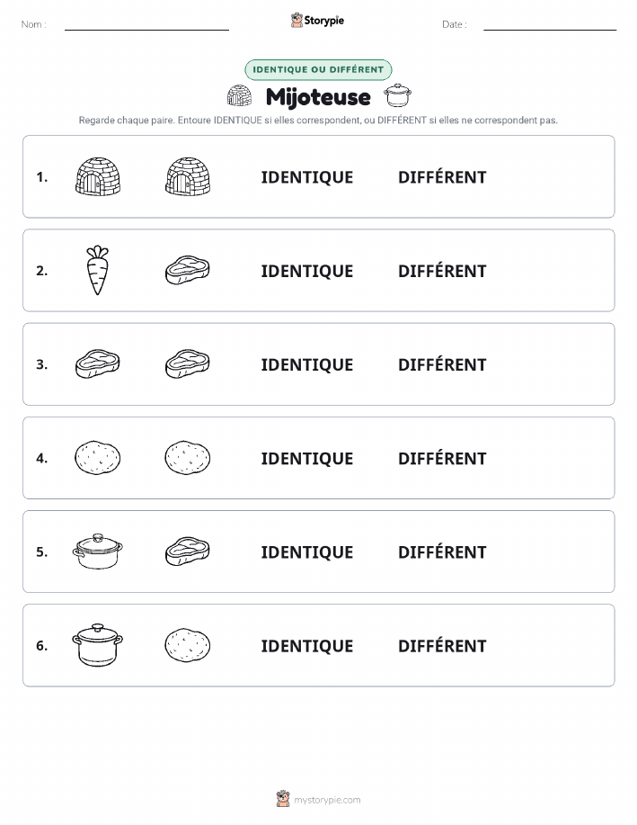 Identique ou Différent