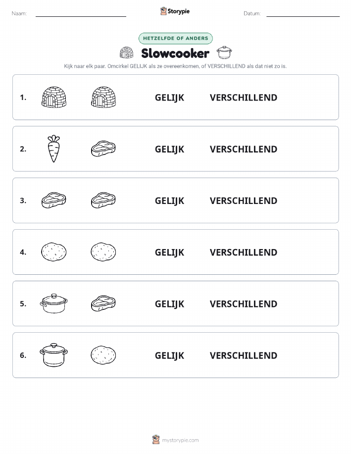 Zelfde of Verschillend