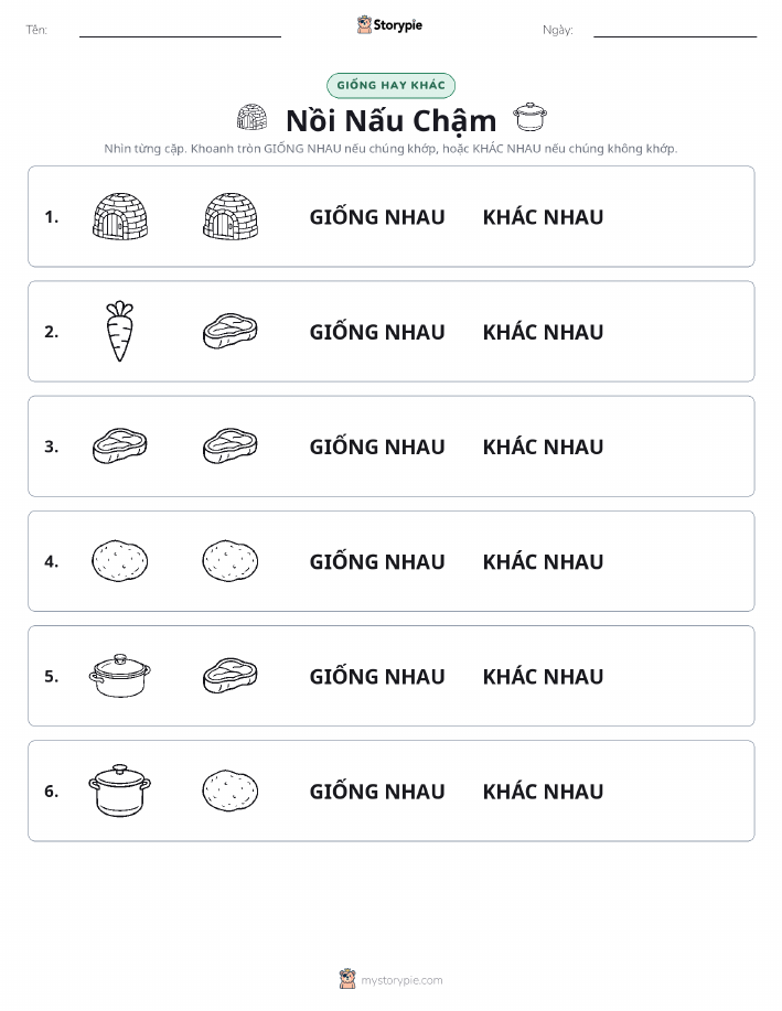 Giống Hay Khác