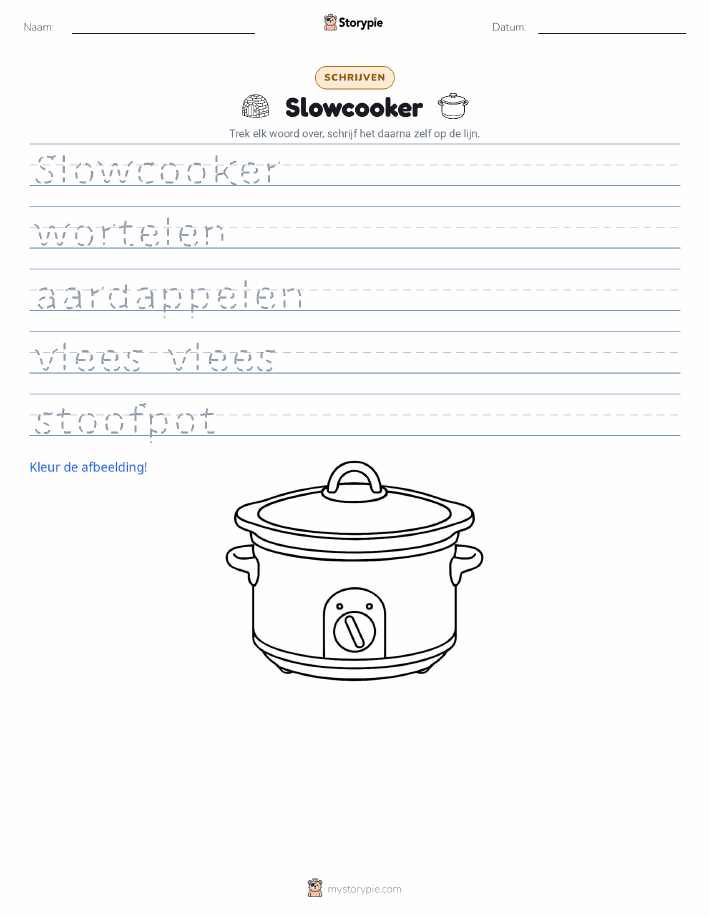 Schrijf Oefening