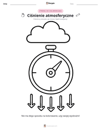 Podgląd drukowalnego arkusza ćwiczeń Ciśnienie atmosferyczne