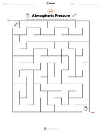 Atmospheric Pressure printable worksheet preview