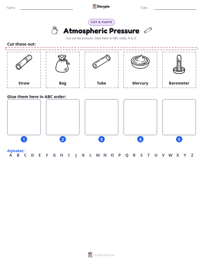 Cut & Paste Alphabet