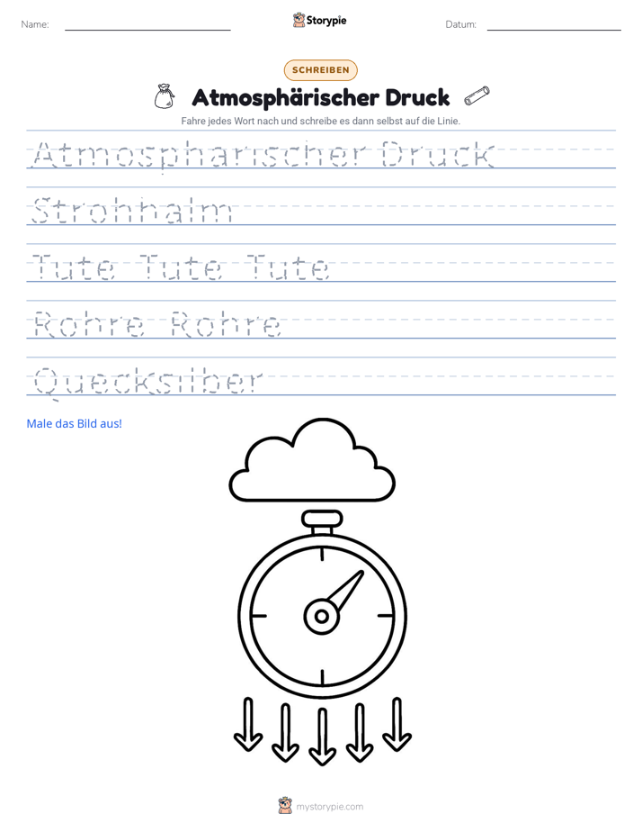 Schreibübung