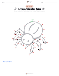 African Trickster Tales printable worksheet preview