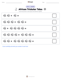 African Trickster Tales printable worksheet preview