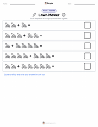 Lawn Mower printable worksheet preview