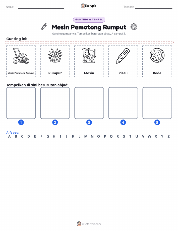 Potong & Tempel Huruf