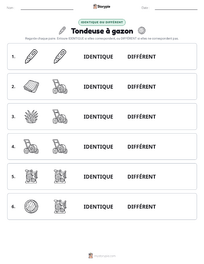 Identique ou Différent