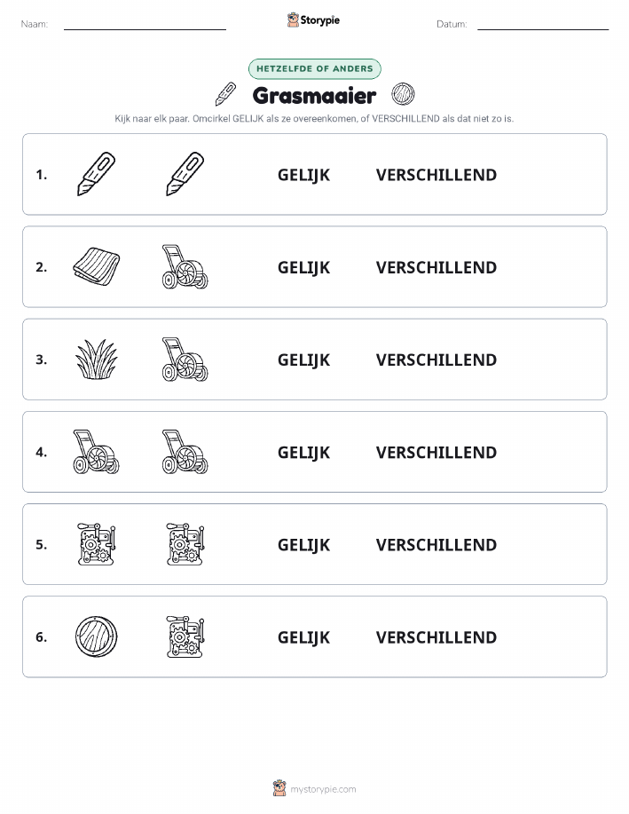 Zelfde of Verschillend