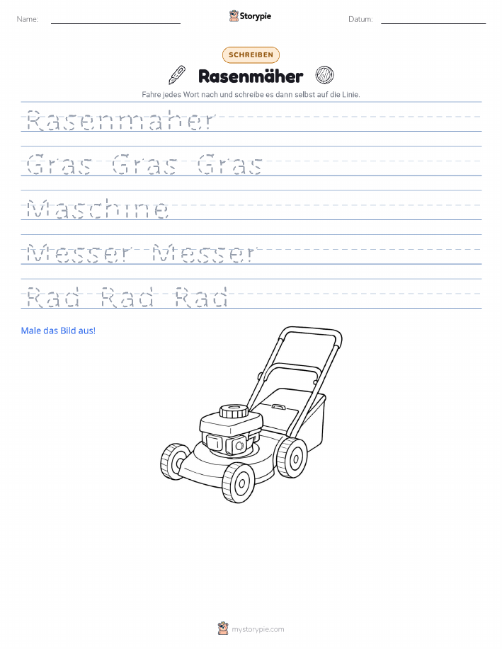 Schreibübung