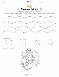Anteprima della scheda stampabile di Chang'e