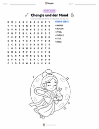 Chang'e druckbare Arbeitsblatt Vorschau
