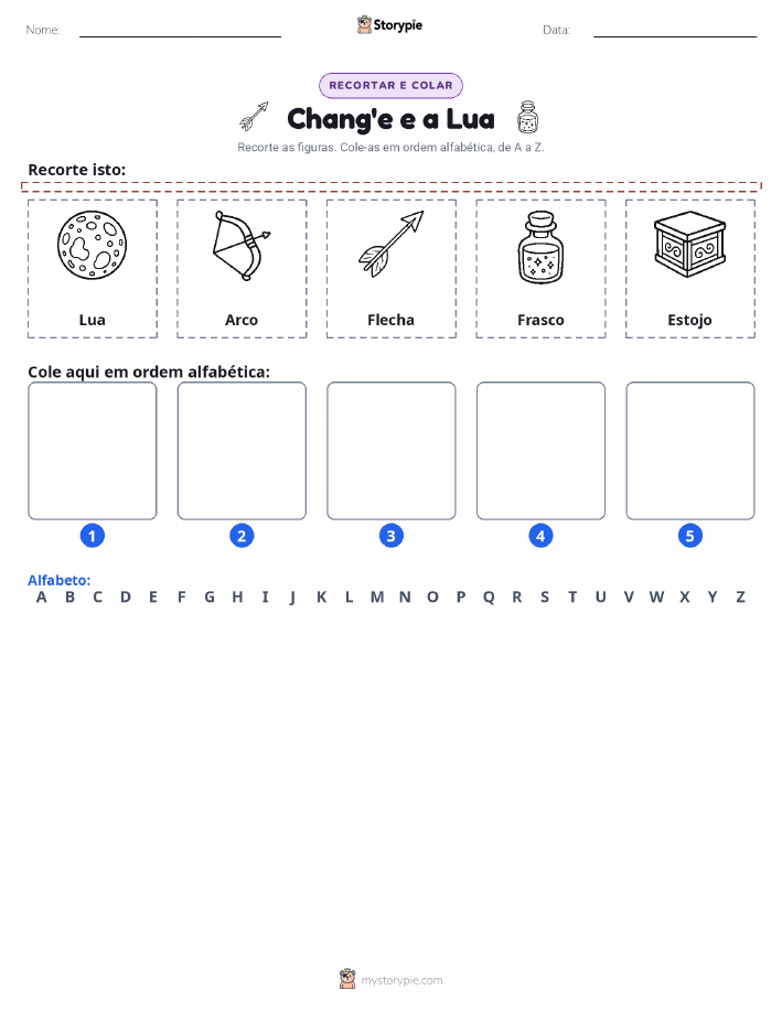 Recortar & Colar Alfabeto