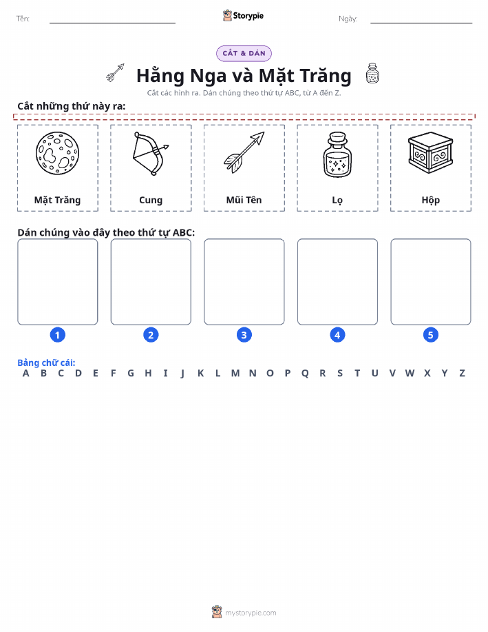 Cắt & Dán Chữ Cái