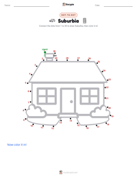 Suburbia printable worksheet preview