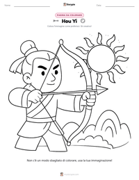 Anteprima della scheda stampabile di Hou Yi