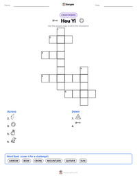 Hou Yi printable worksheet preview